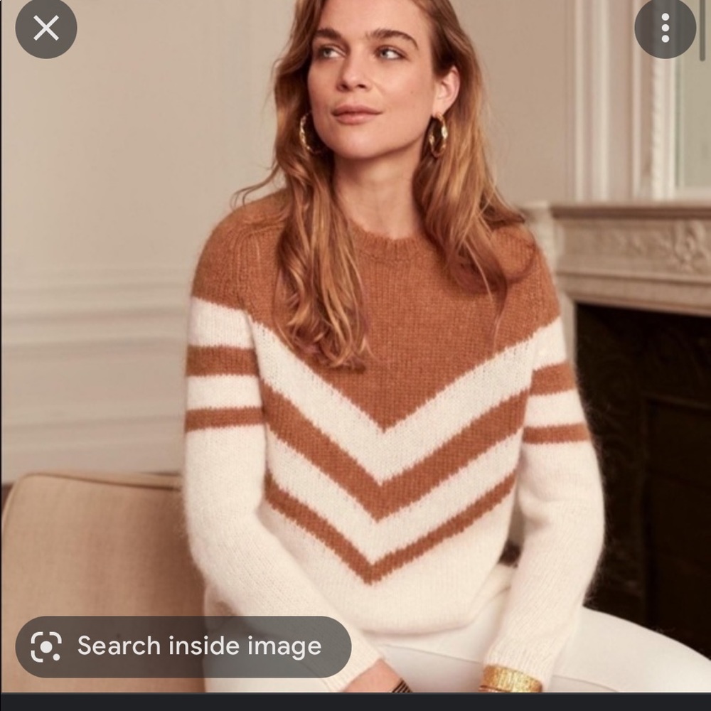 Sezane Joy Chevron Sweater NWOT - Picture 3 of 5